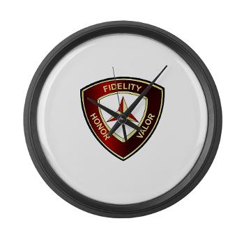HB3MD - A01 - 01 - Headquarters Bn - 3rd MARDIV - Large Wall Clock - Click Image to Close